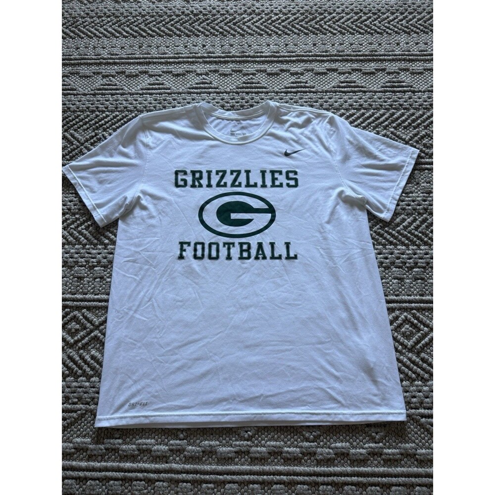 Nike Football Dri-fit Shirt Mens XL White Granite Bay High School Team T Shirt
